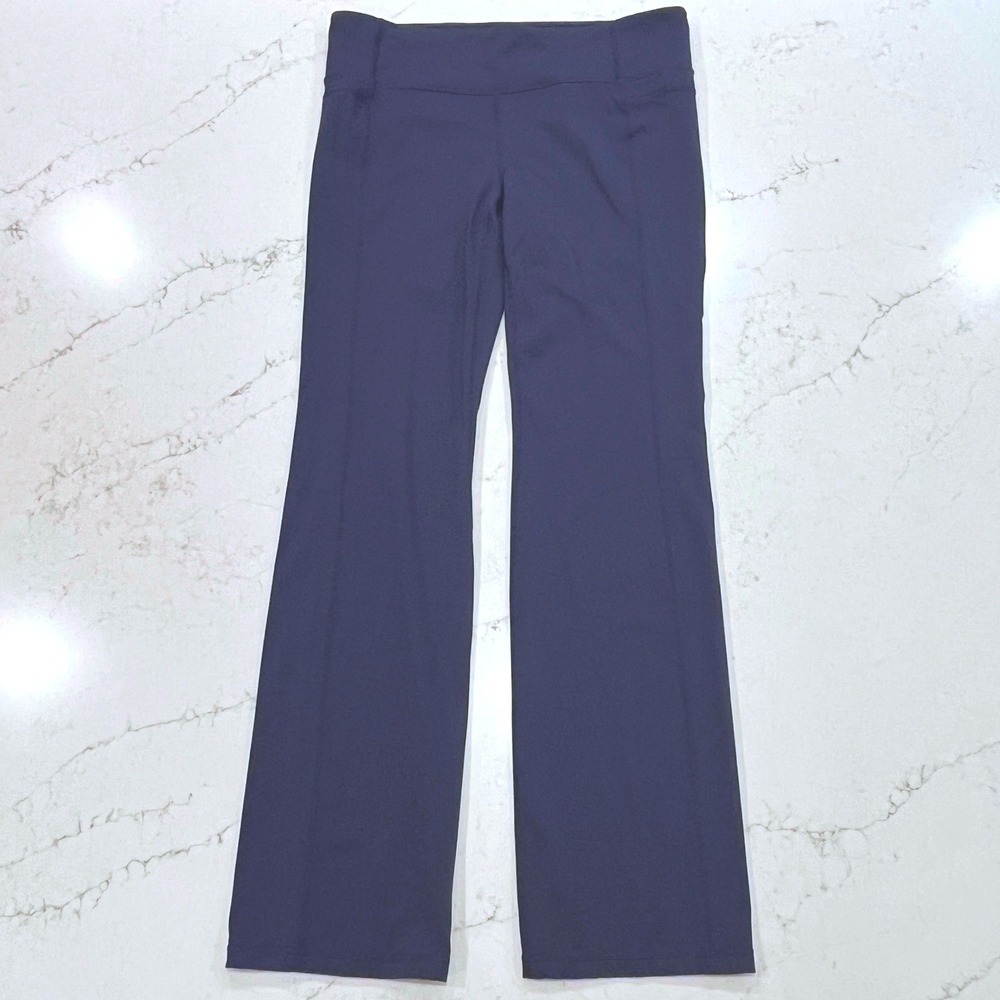 Athleta Straight Up Active Yoga Pant Women XL Navy Blue Mid Rise Athleisure